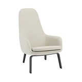 Era Lounge Chair: High + Wood Base + Black Oak