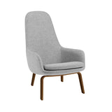 Era Lounge Chair: High + Wood Base + Walnut