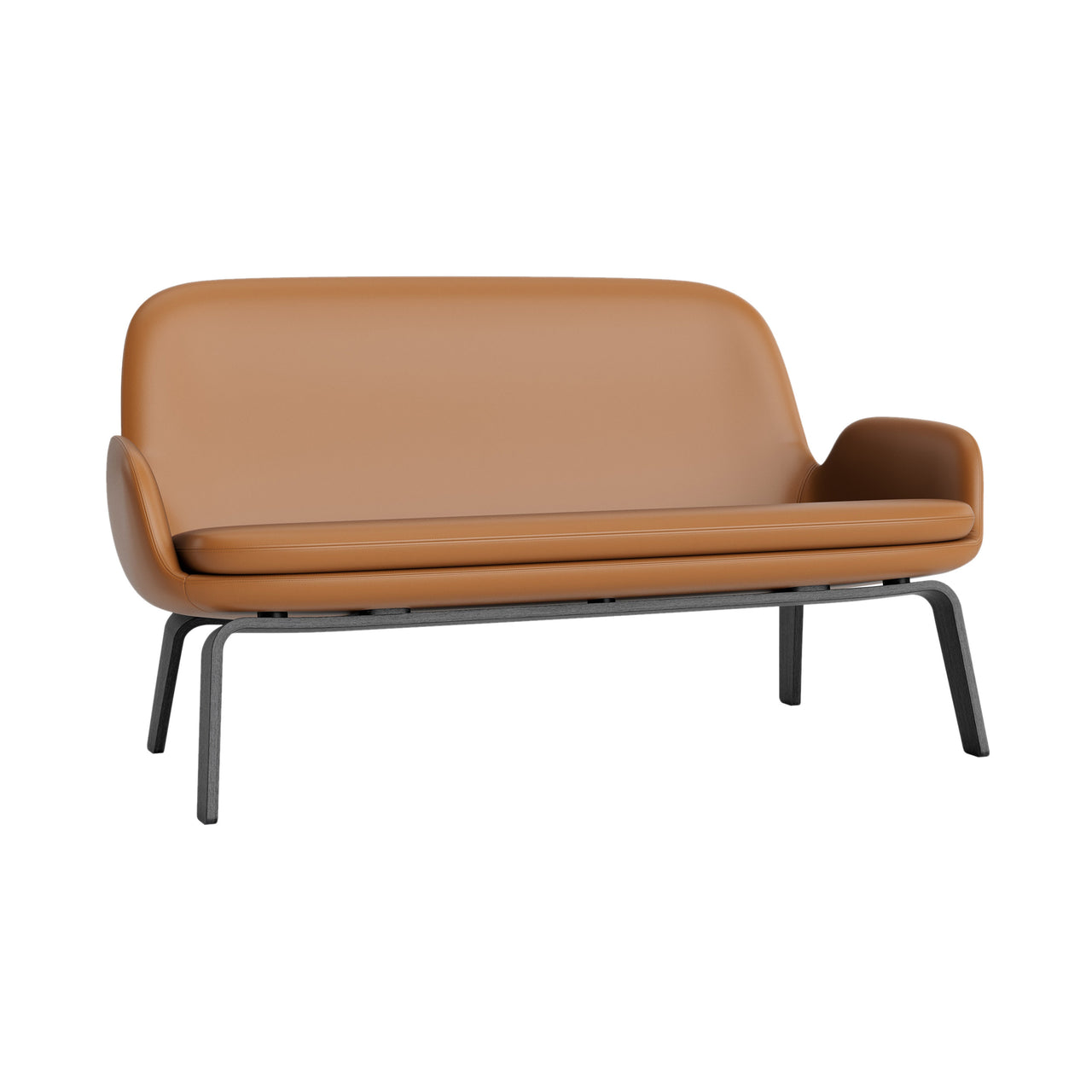 Era Sofa: Wood Base + Black Oak