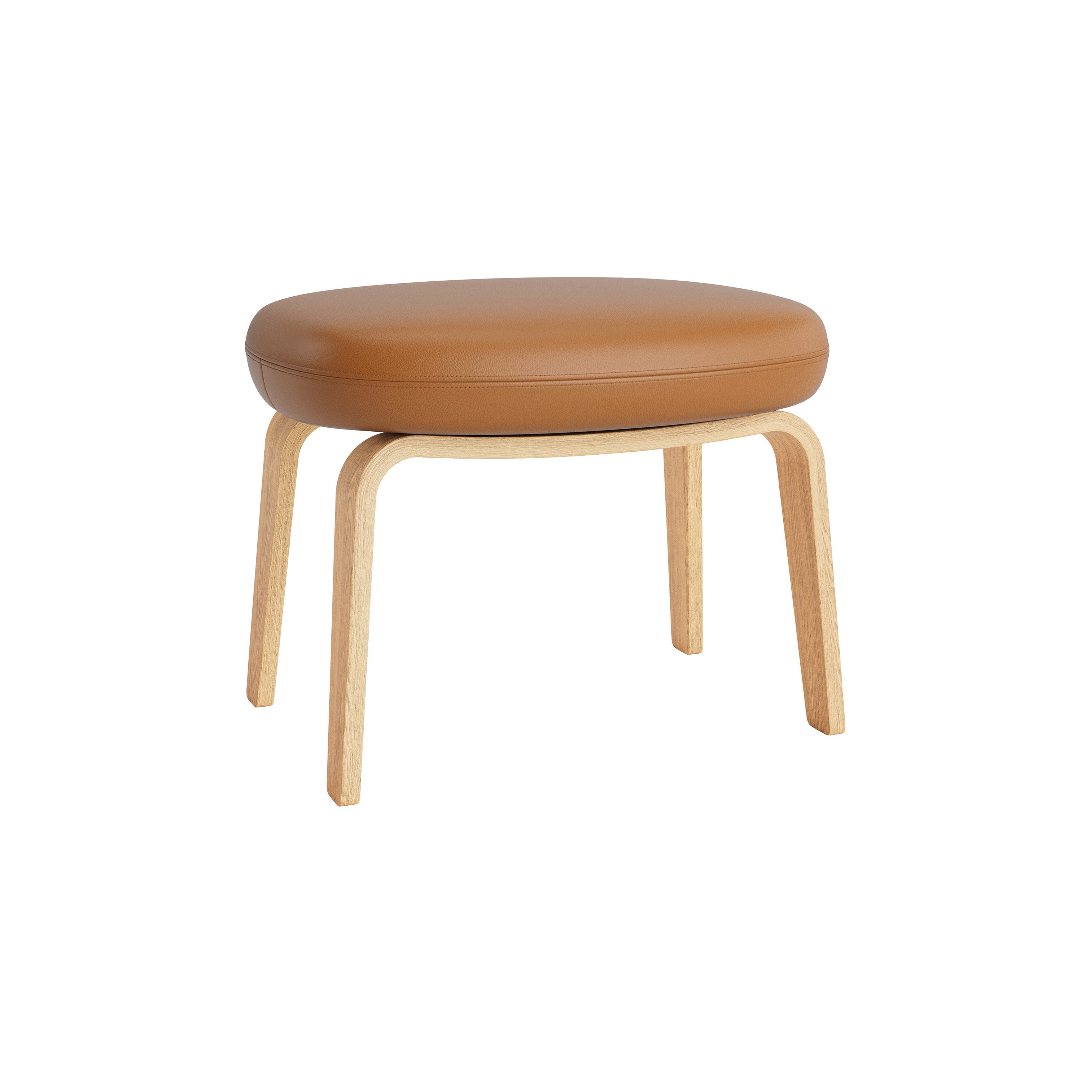 Era Footstool: Wood Base + Oak