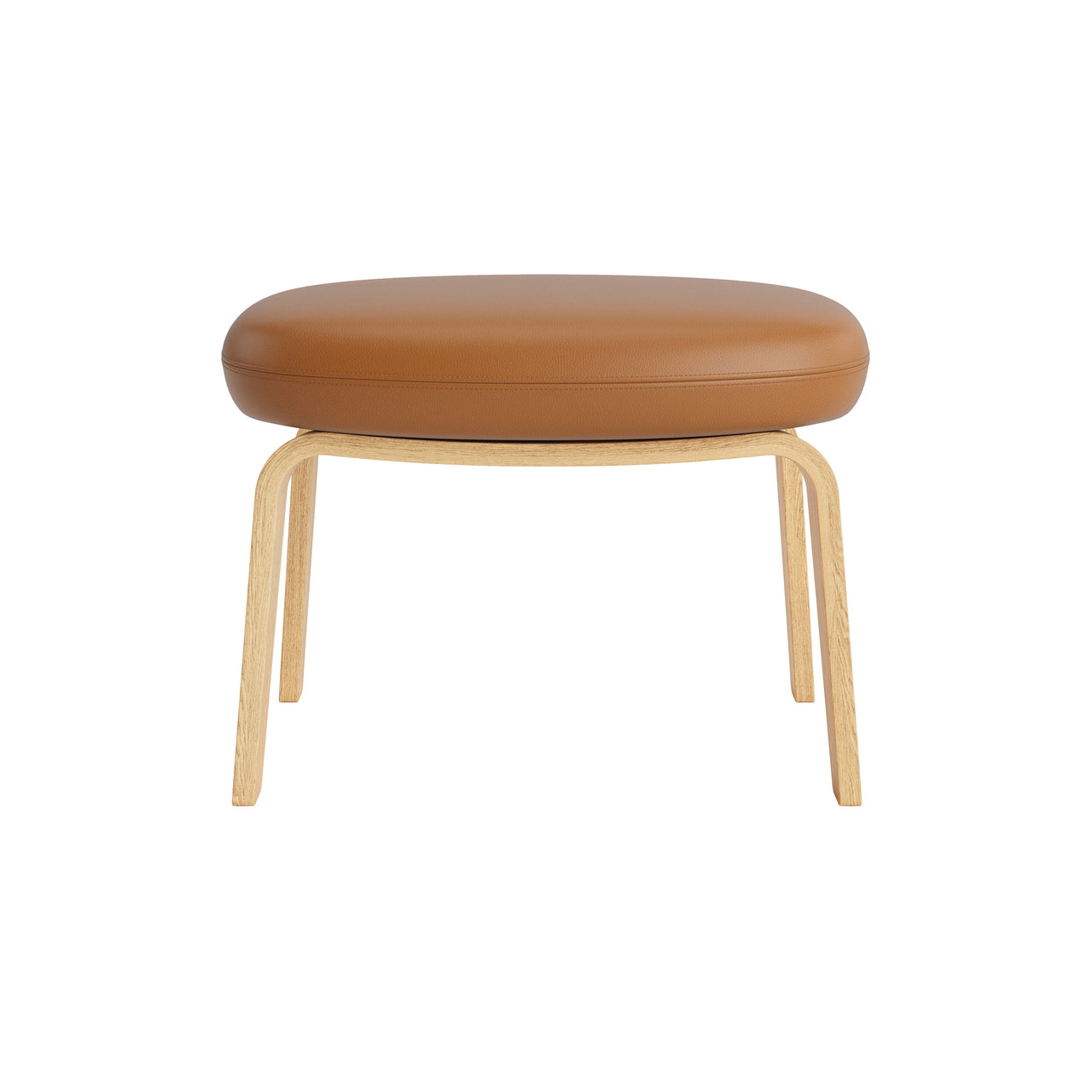 Era Footstool: Wood Base + Oak