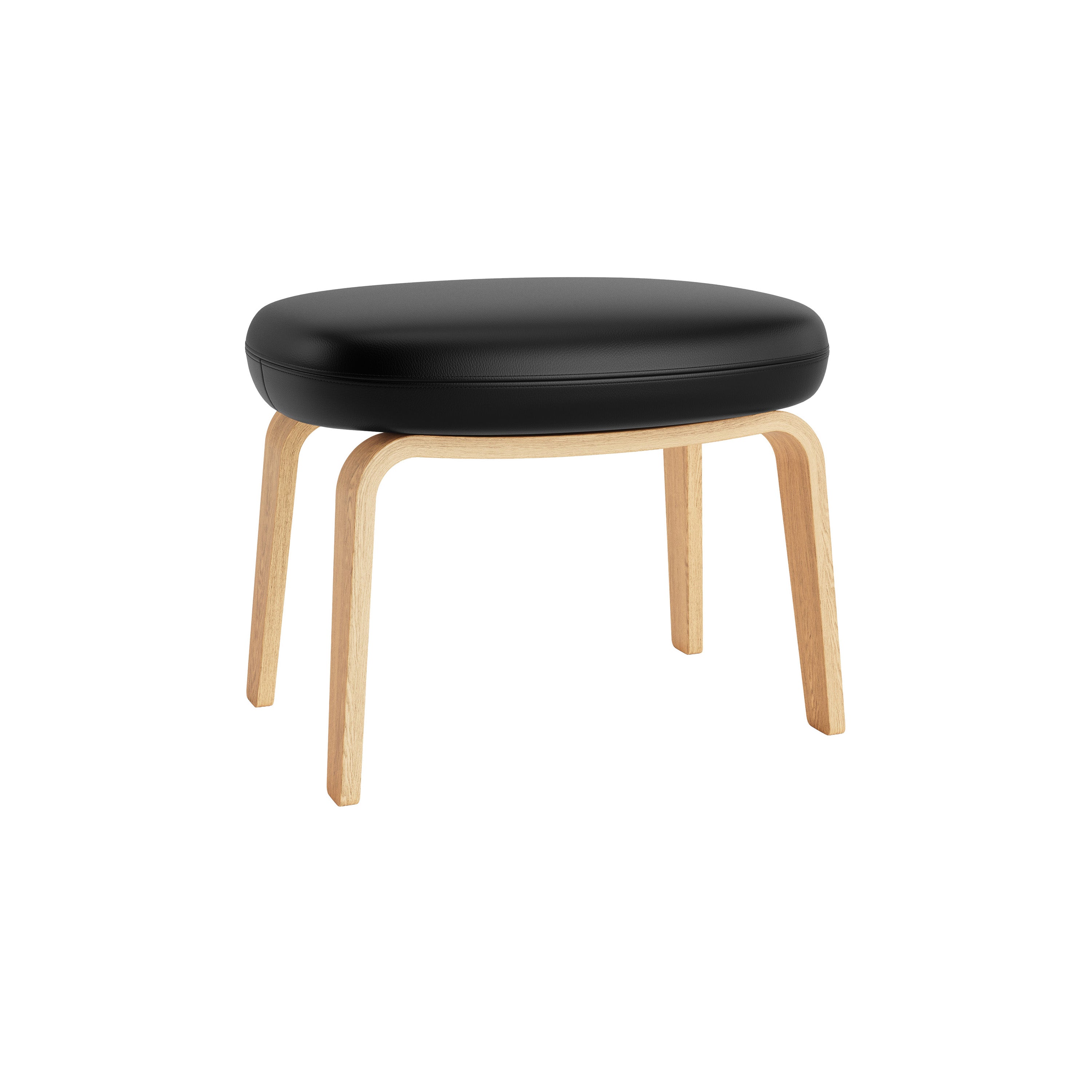 Era Footstool: Wood Base + Oak