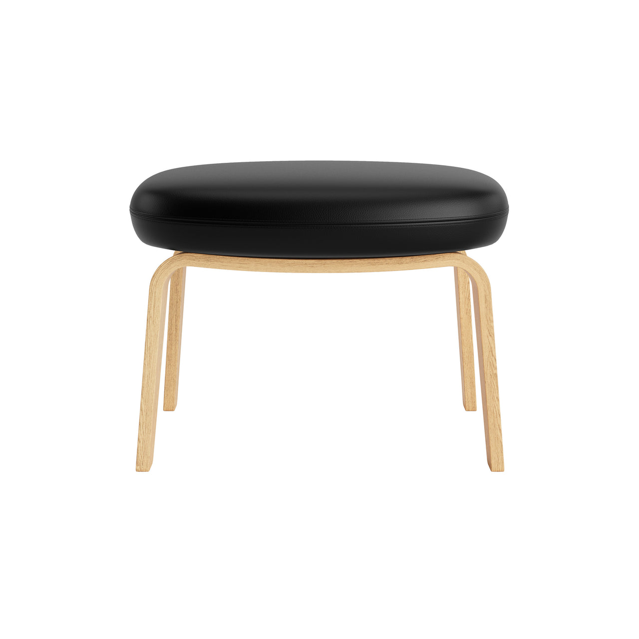 Era Footstool: Wood Base + Oak