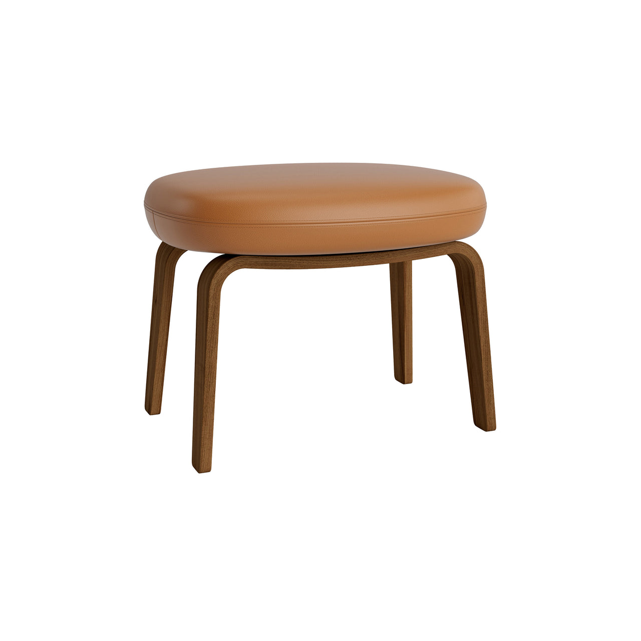 Era Footstool: Wood Base + Walnut