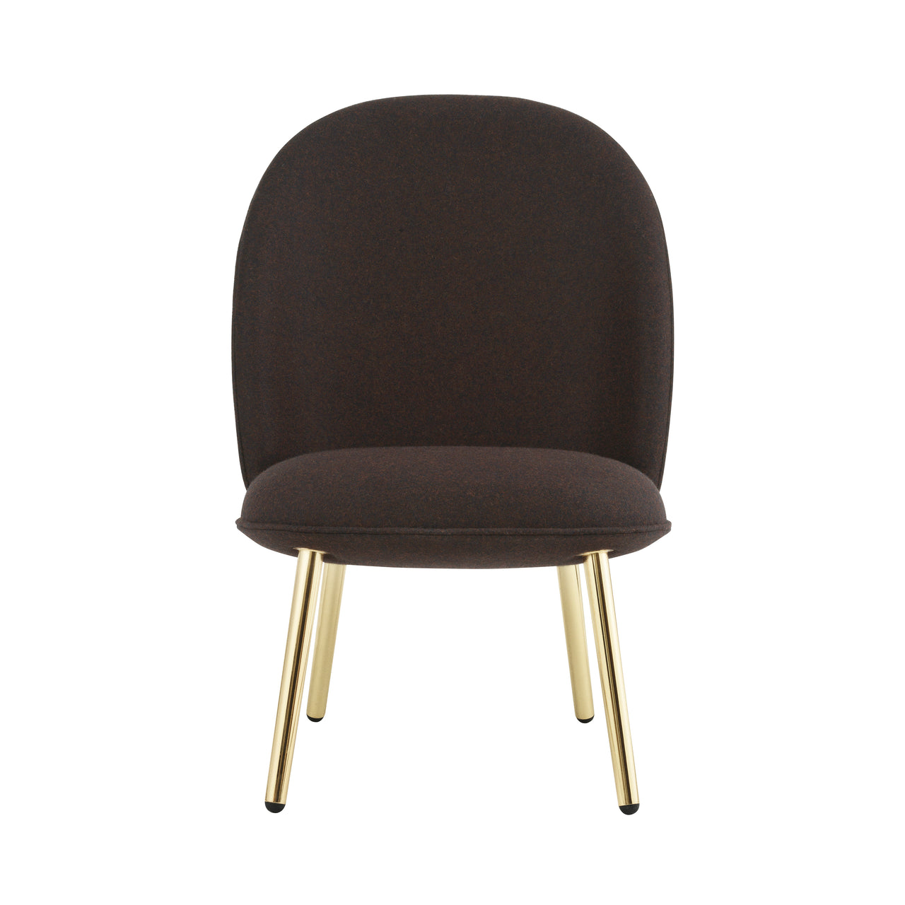 Ace Lounge Chair: Steel Base + Brass