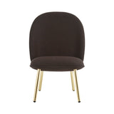 Ace Lounge Chair: Steel Base + Brass