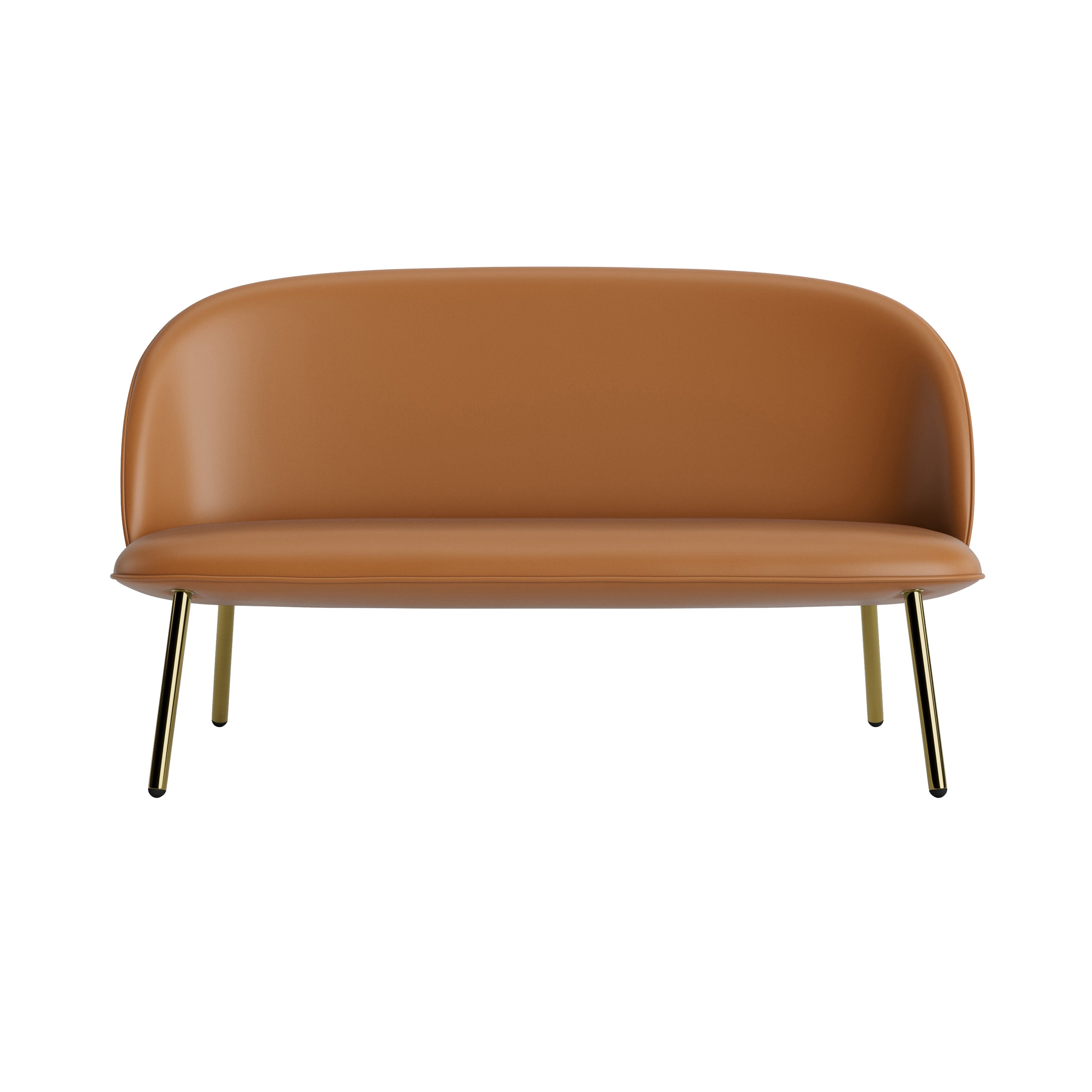 Ace Sofa: Steel Base + Brass