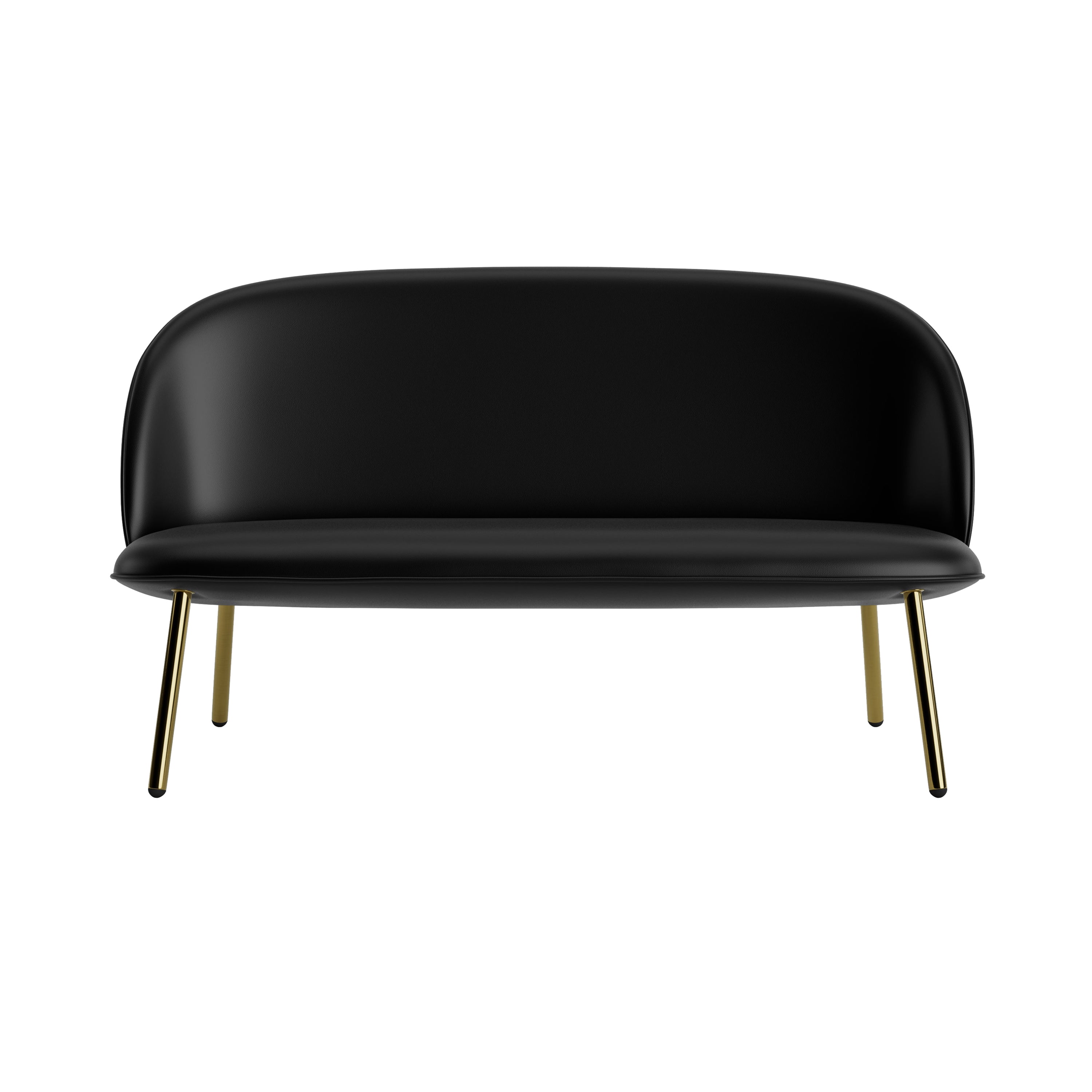 Ace Sofa: Steel Base + Brass