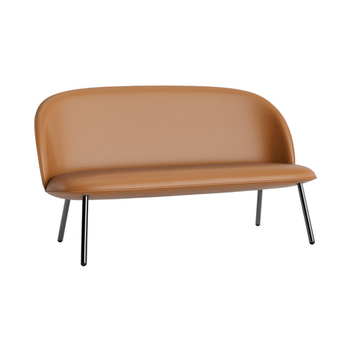 Ace Sofa: Steel Base + Black Metallic