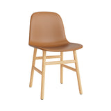 Form Chair: Wood Base + Upholstered + Oak