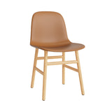 Form Chair: Wood Base + Upholstered + Oak