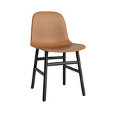 Form Chair: Wood Base + Upholstered + Black Oak
