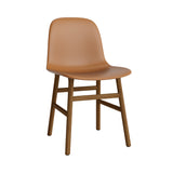 Form Chair: Wood Base + Upholstered + Walnut