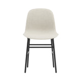 Form Chair: Steel Base + Full Upholstered + Black