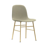 Form Chair: Brass Base + Full Upholstered