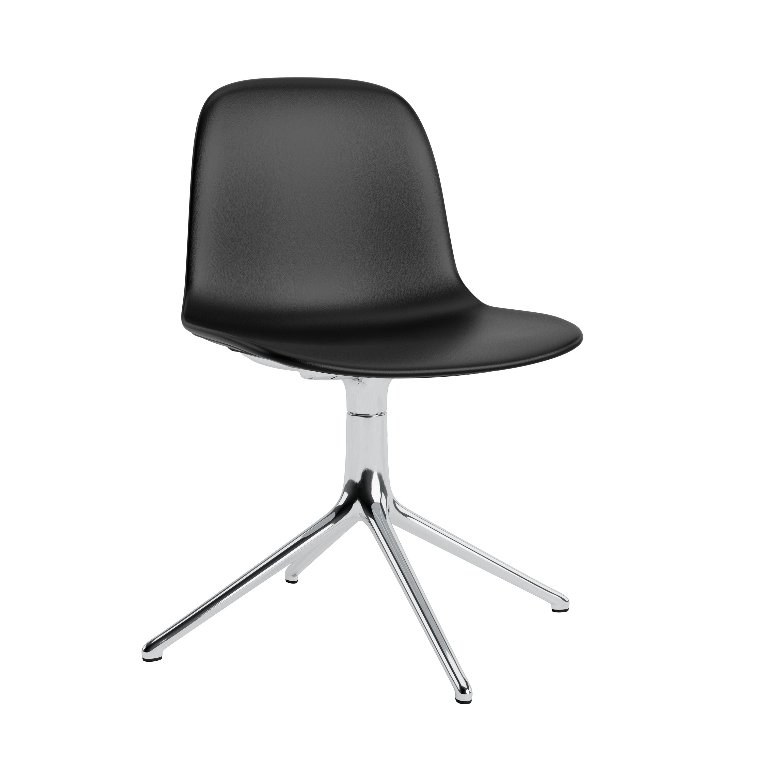 Form Chair: Swivel Upholstered + Aluminum + Without Casters