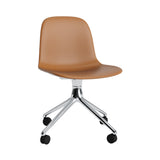 Form Chair: Swivel Upholstered + Aluminum + With Castors