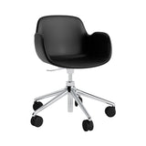 Form Armchair: Swivel 5W Gaslift Upholstered + Aluminum