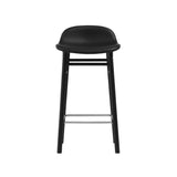 Form Bar + Counter Stool: Black Oak Base + Upholstered + Counter
