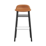Form Bar + Counter Stool: Black Oak Base + Upholstered + Bar