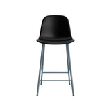 Form Counter Chair: Upholstered + Blue