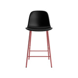 Form Counter Chair: Upholstered + Red