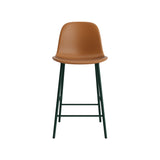 Form Counter Chair: Upholstered + Green
