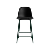 Form Counter Chair: Upholstered + Green