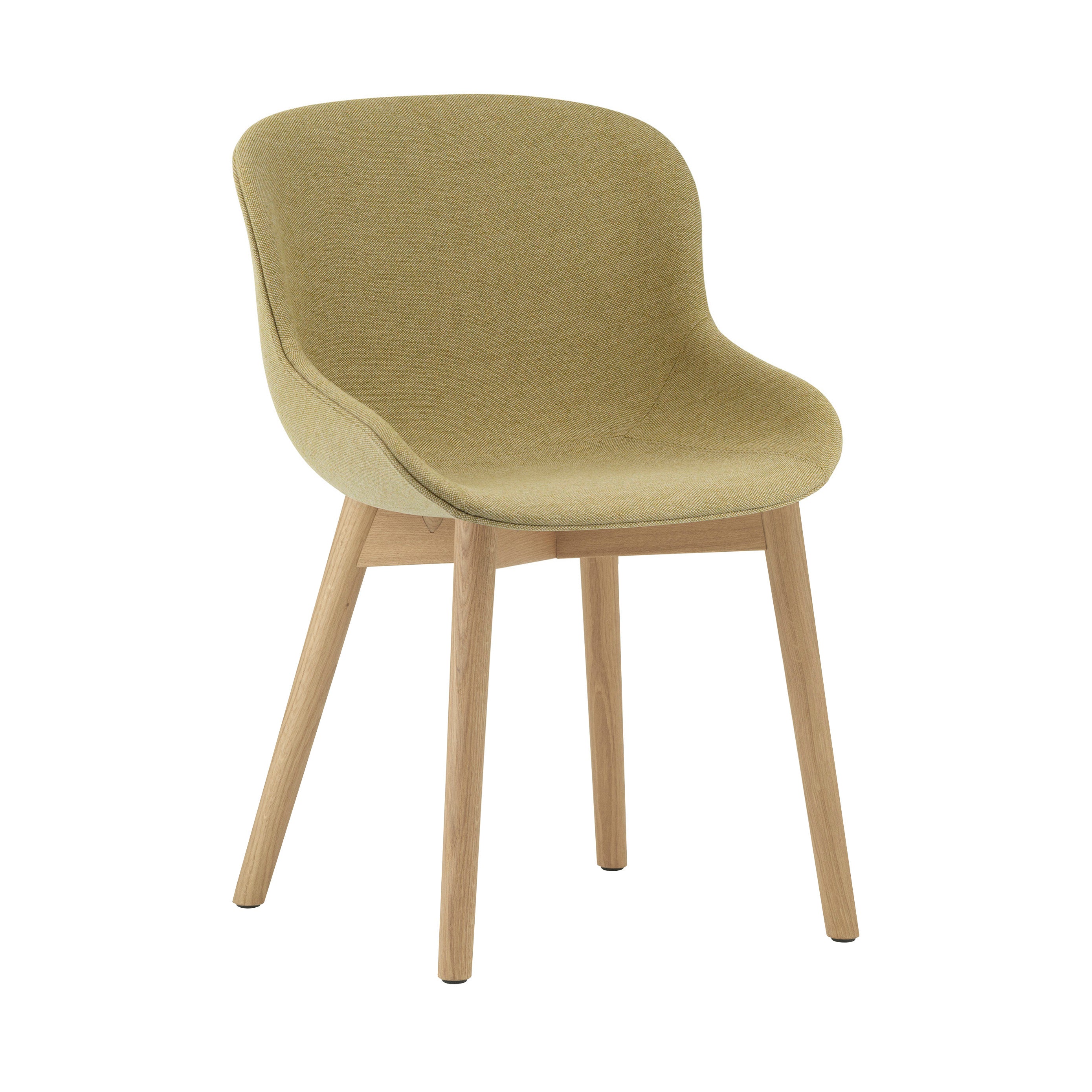 Hyg Chair: Wood Base + Full Upholstered + Oak