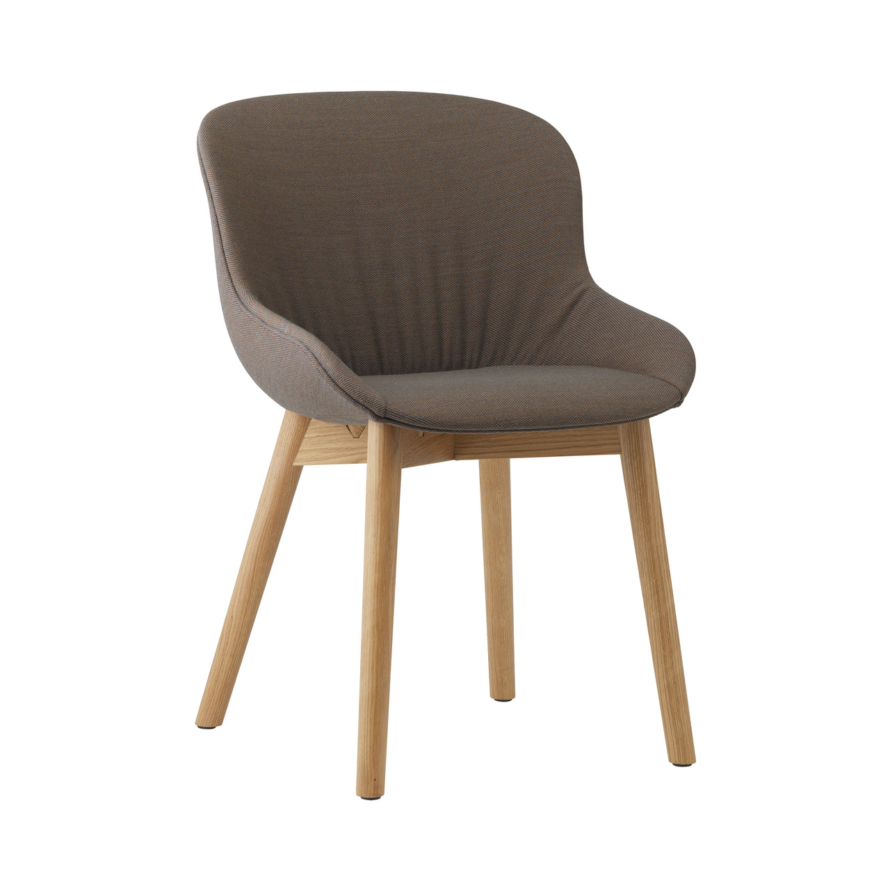 Hyg Comfort Chair: Wood Base + Full Upholstered + Oak