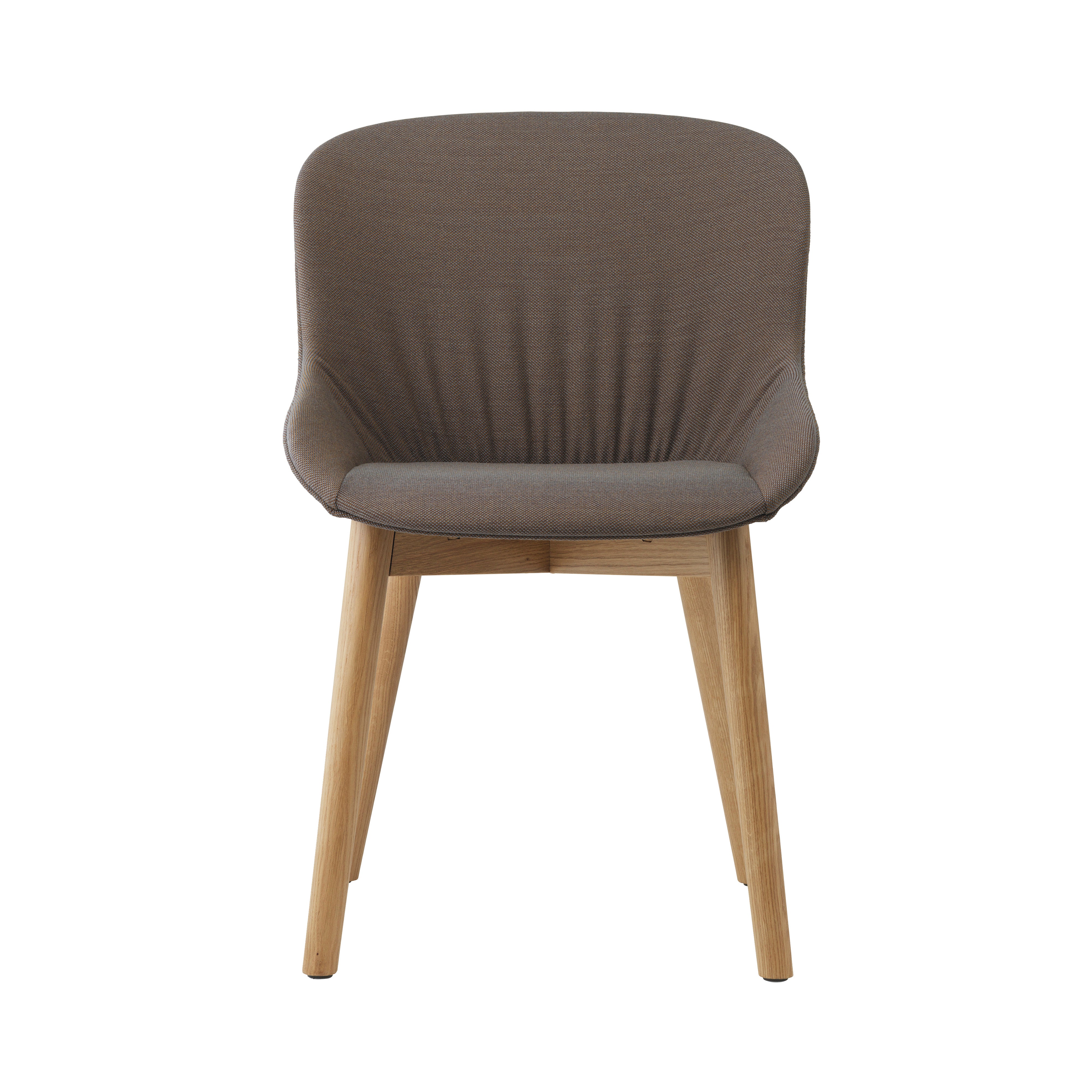 Hyg Comfort Chair: Wood Base + Full Upholstered + Oak