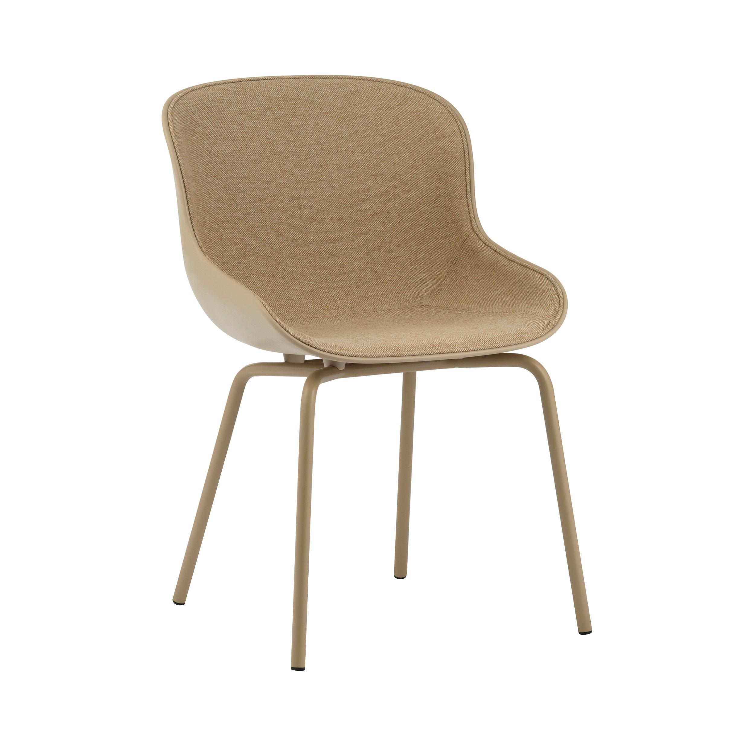Hyg Chair: Steel Base + Front Upholstered + Sand