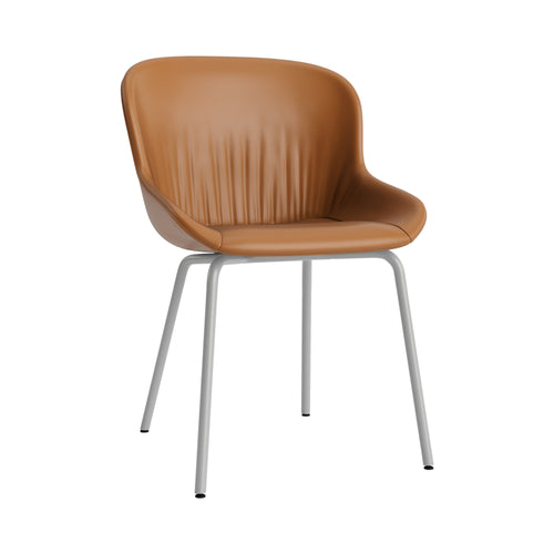 Hyg Comfort Chair: Steel Base + Full Upholstered + Grey