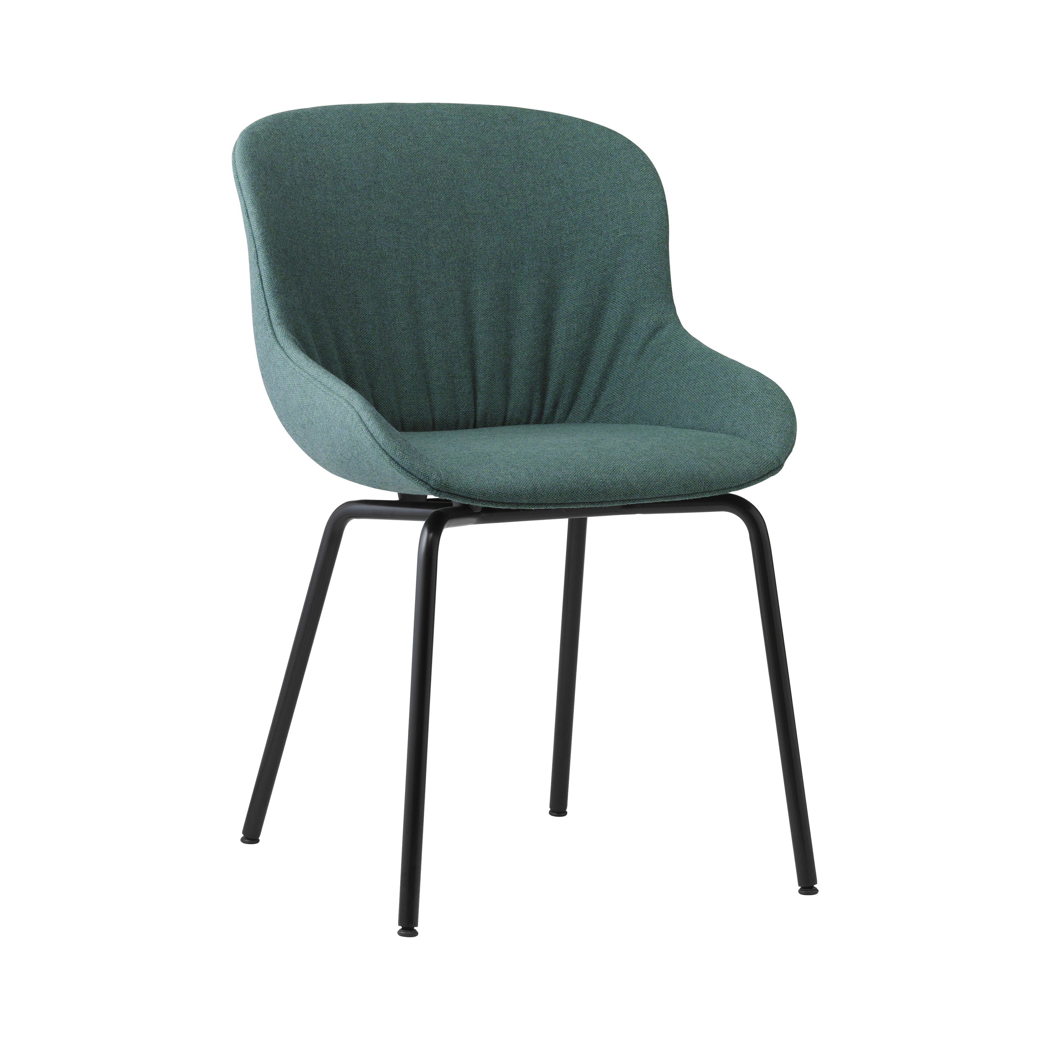 Hyg Comfort Chair: Steel Base + Full Upholstered + Black