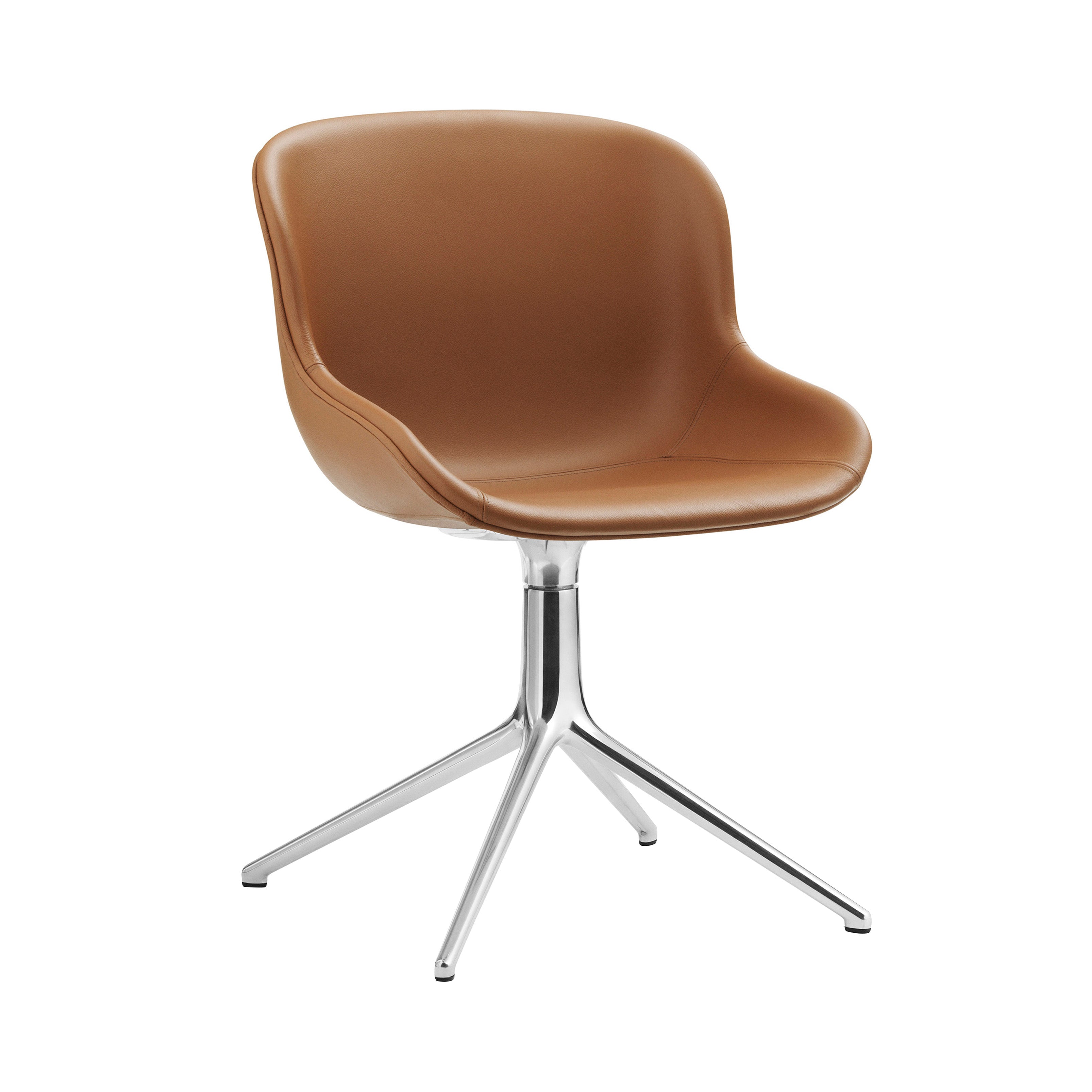 Hyg 4 Legs Swivel Chair: Fully Upholstered + Aluminum