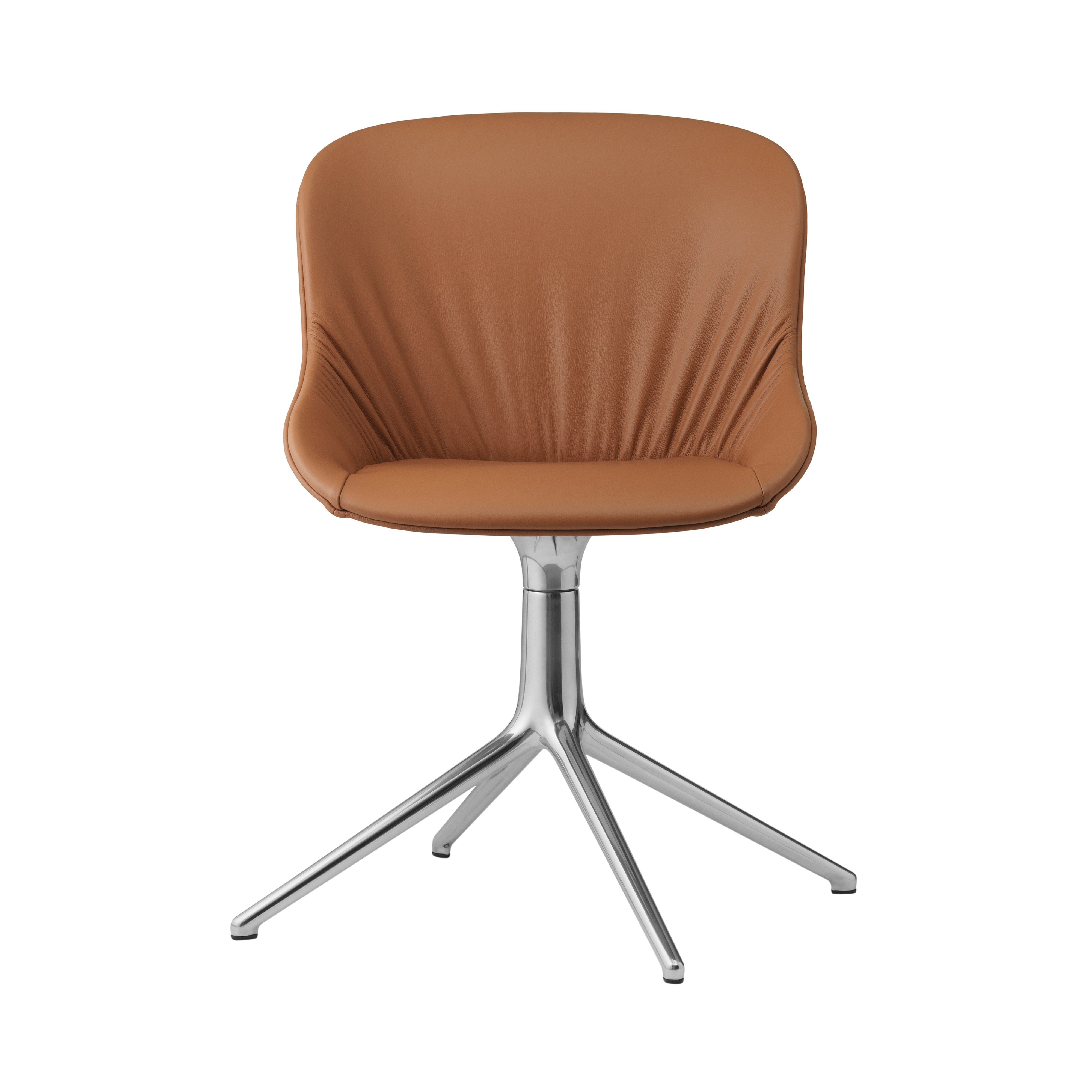 Hyg 4 Legs Comfort Chair: Swivel Base + Full Upholstered + Aluminum + Without Casters