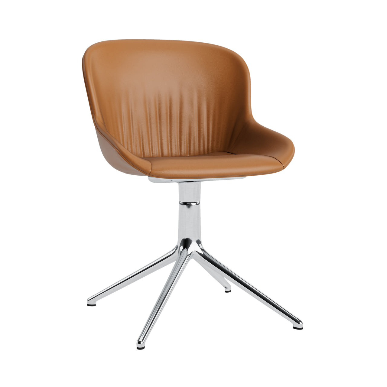 Hyg 4 Legs Comfort Chair: Swivel Base + Full Upholstered + Aluminum + Without Castors