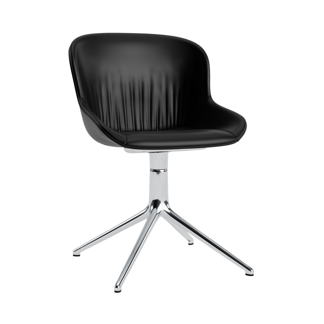 Hyg 4 Legs Comfort Chair: Swivel Base + Full Upholstered + Aluminum + Without Castors
