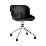 Hyg 4 Legs Comfort Chair: Swivel Base + Full Upholstered + Aluminum + With Castors