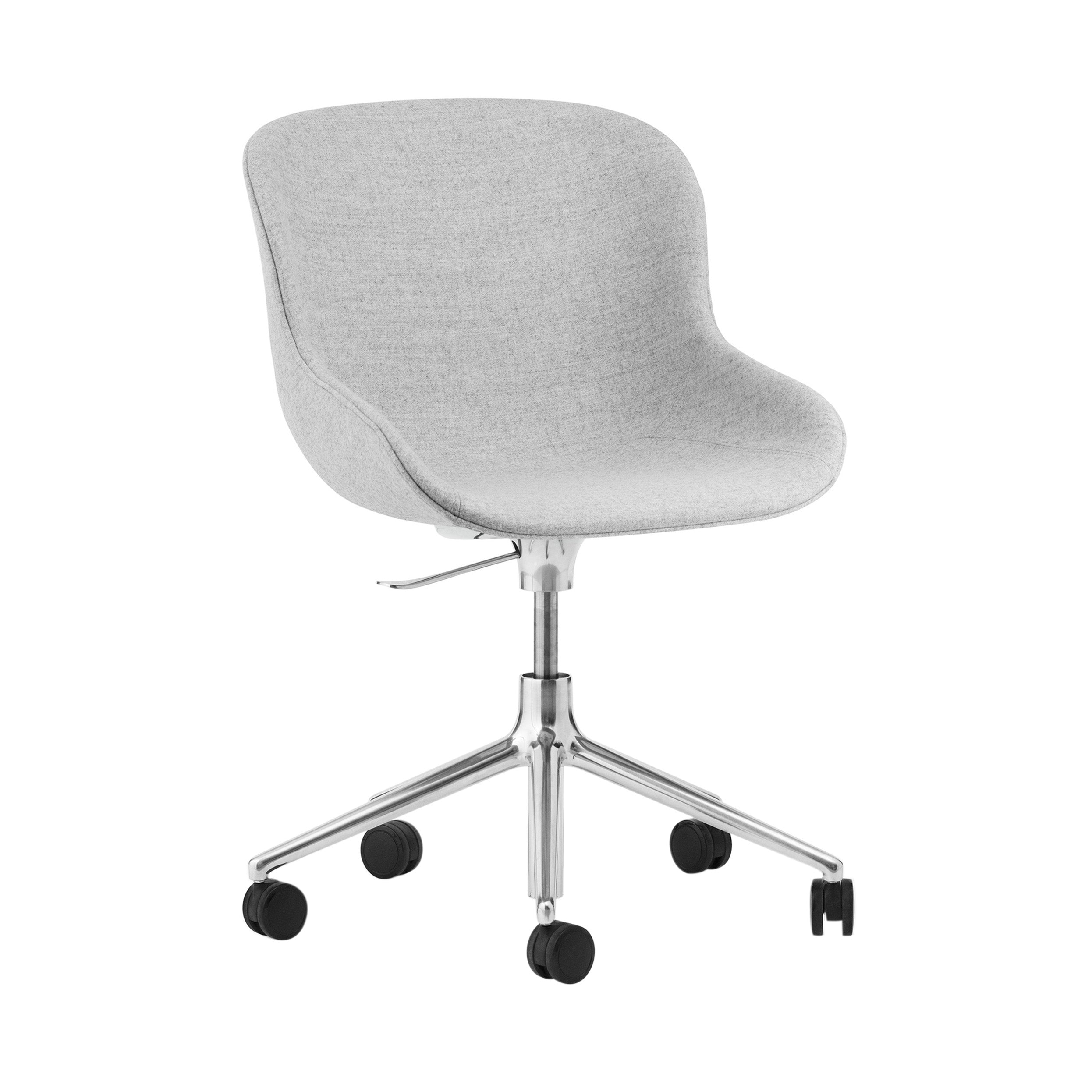 Hyg 5W Swivel Chair: Gaslift Full Upholstered + Aluminum