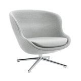 Hyg Lounge Chair Low: Swivel Base + Aluminum + Without Tilt