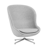 Hyg Lounge Chair High: Swivel Base + Aluminum + Without Tilt