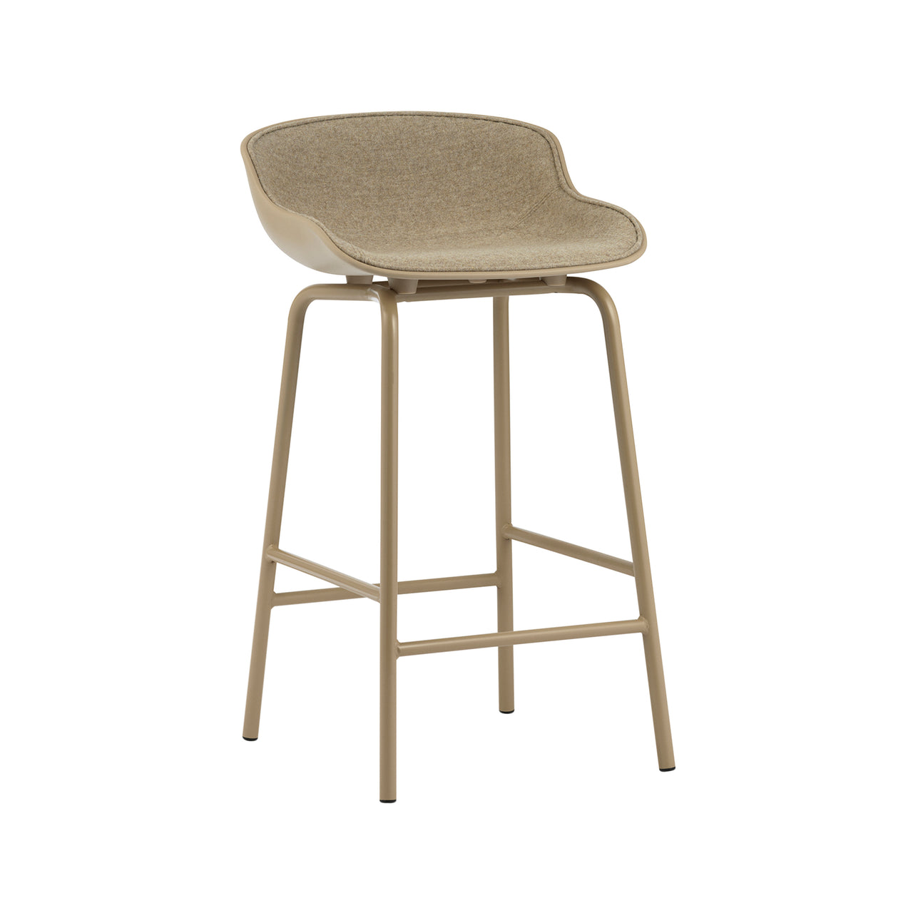 Hyg Bar + Counter Stool: Front Upholstered + Counter + Sand