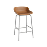 Hyg Bar + Counter Stool: Fully Upholstered + Counter + Grey
