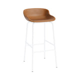 Hyg Bar + Counter Stool: Fully Upholstered + Bar + White