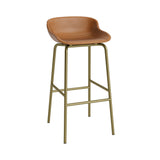 Hyg Bar + Counter Stool: Fully Upholstered + Bar + Olive
