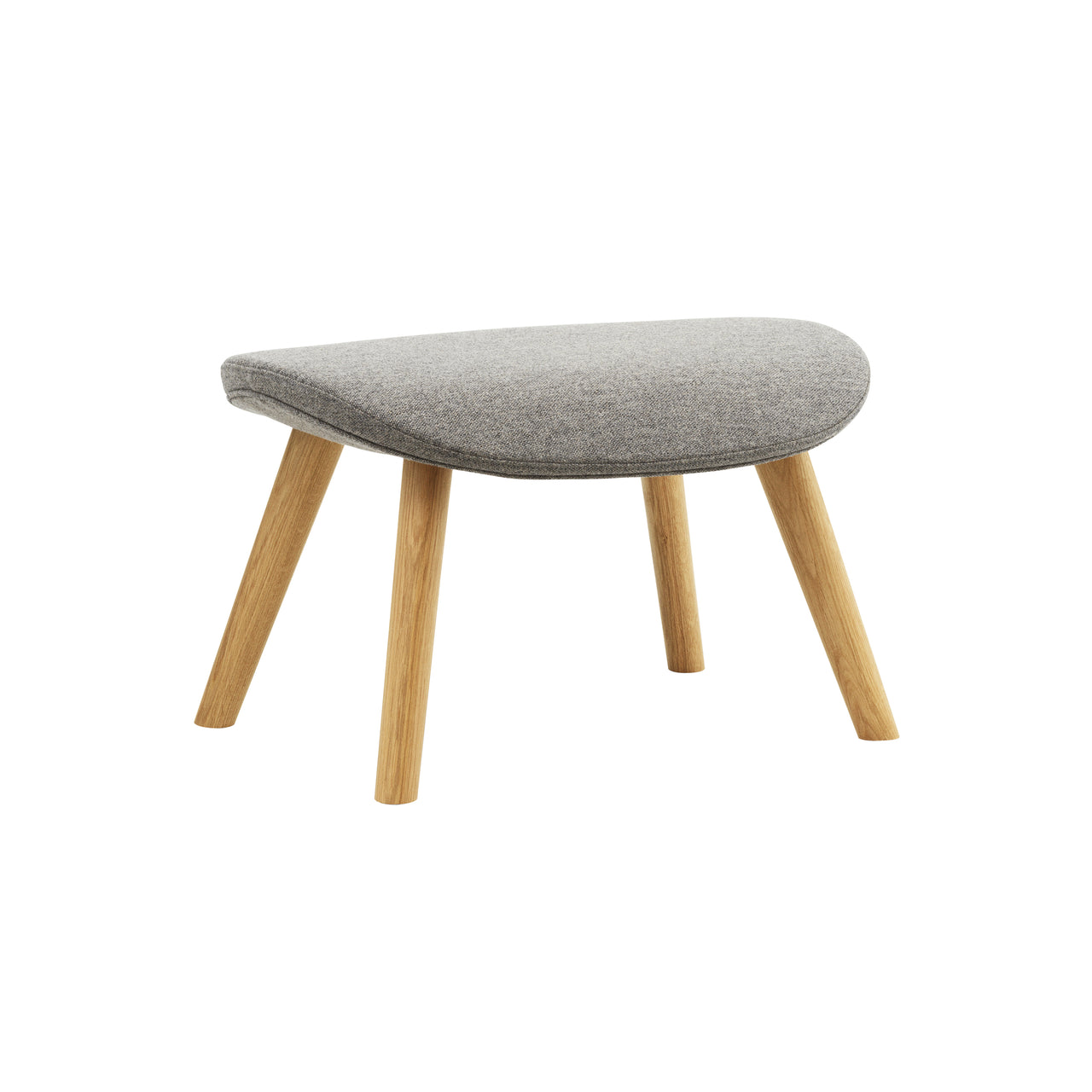 Hyg Footstool: Wood Base + Oak