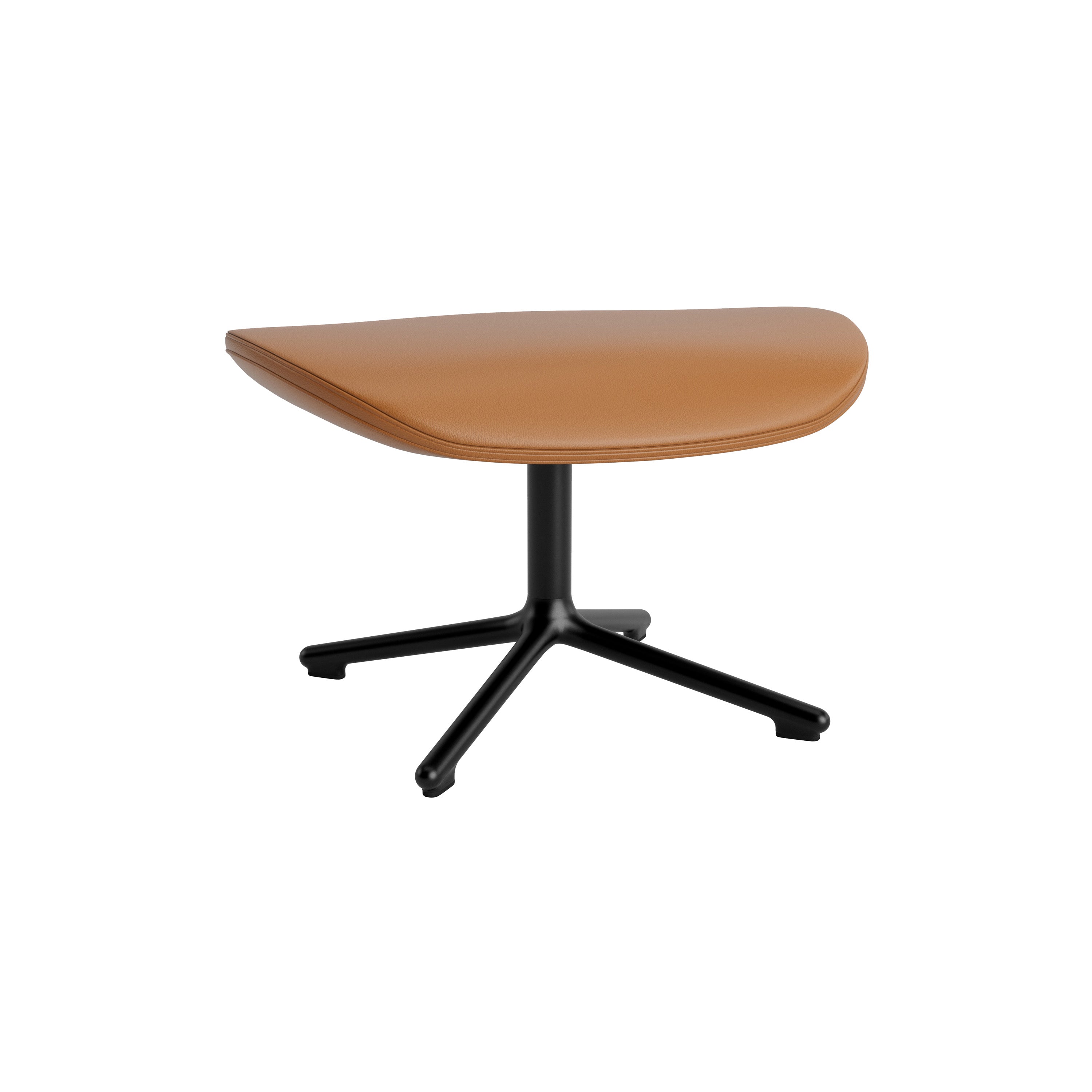 Hyg Footstool: Swivel Base + Black Aluminum