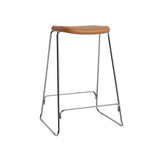 Just Bar + Counter Stool: Full Upholstered + Counter + Chrome