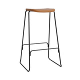 Just Bar + Counter Stool: Full Upholstered + Bar + Black Steel